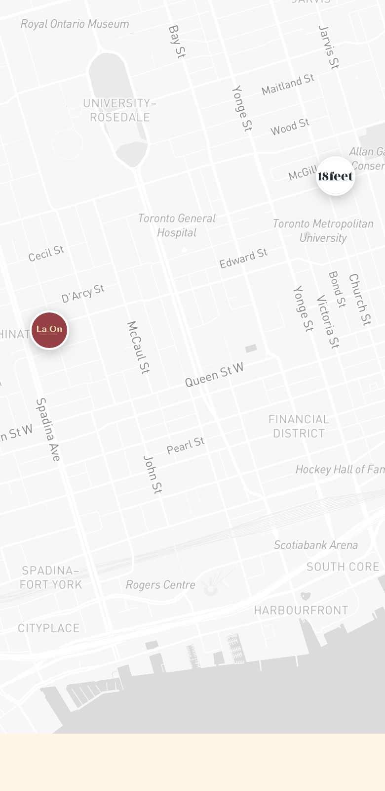 Cafés on the Masigo map